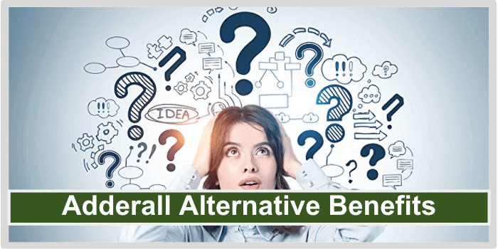 A woman has a lot of thoughts in her head Adderall Alternative Benefits