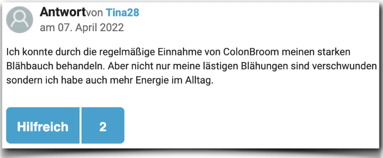 ColonBroom Erfahrungen Bewertungen gutefrage