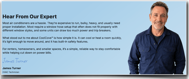 Expert Opinion on the Coole Coove AC Coole Cove Expert Opinion